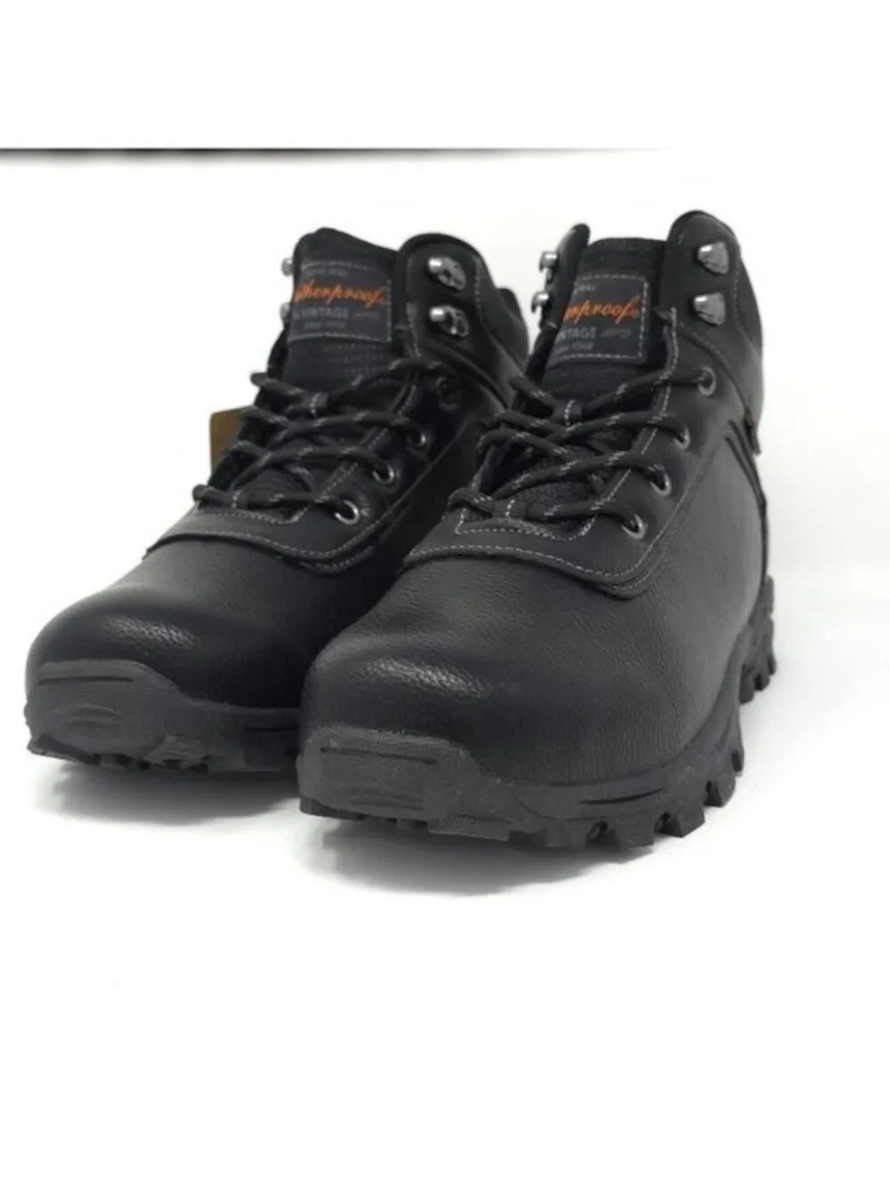 New Weatherproof Vintage Jace Black Combat Hiking Boots Men’s 10M
